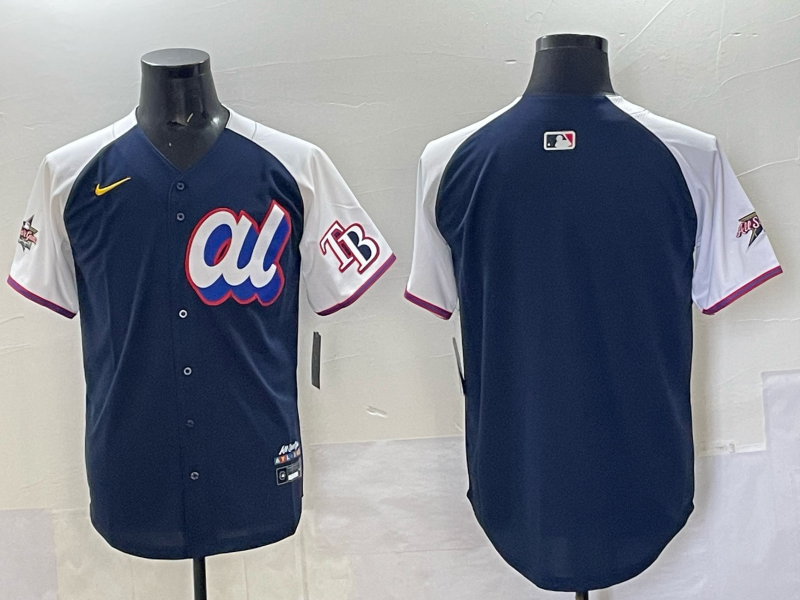 MenTampa Bay Rays Blank blank Blue All star Nike MLB Jersey 002